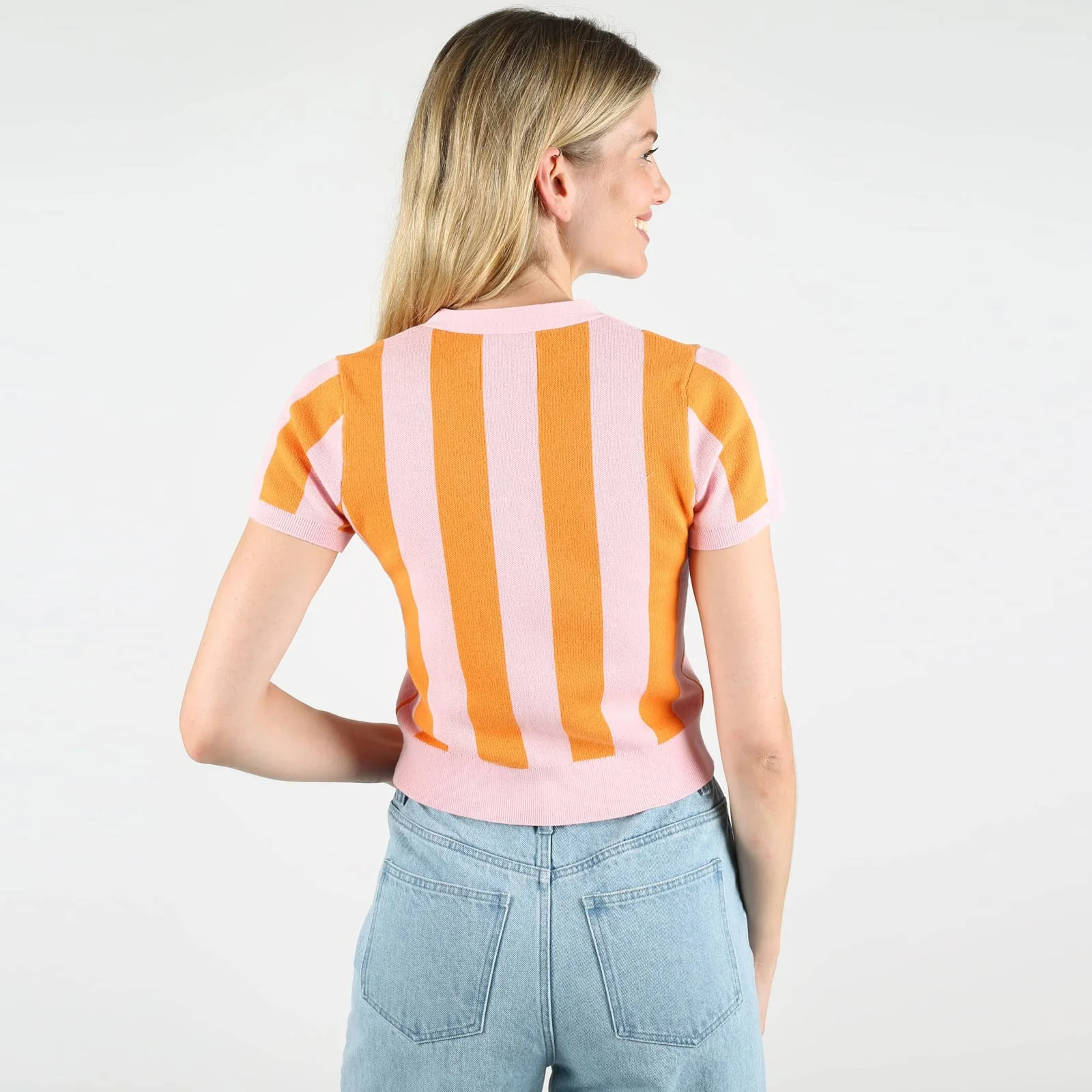 WeMila Short Sleeve Cardigan peach-pink - Image 2