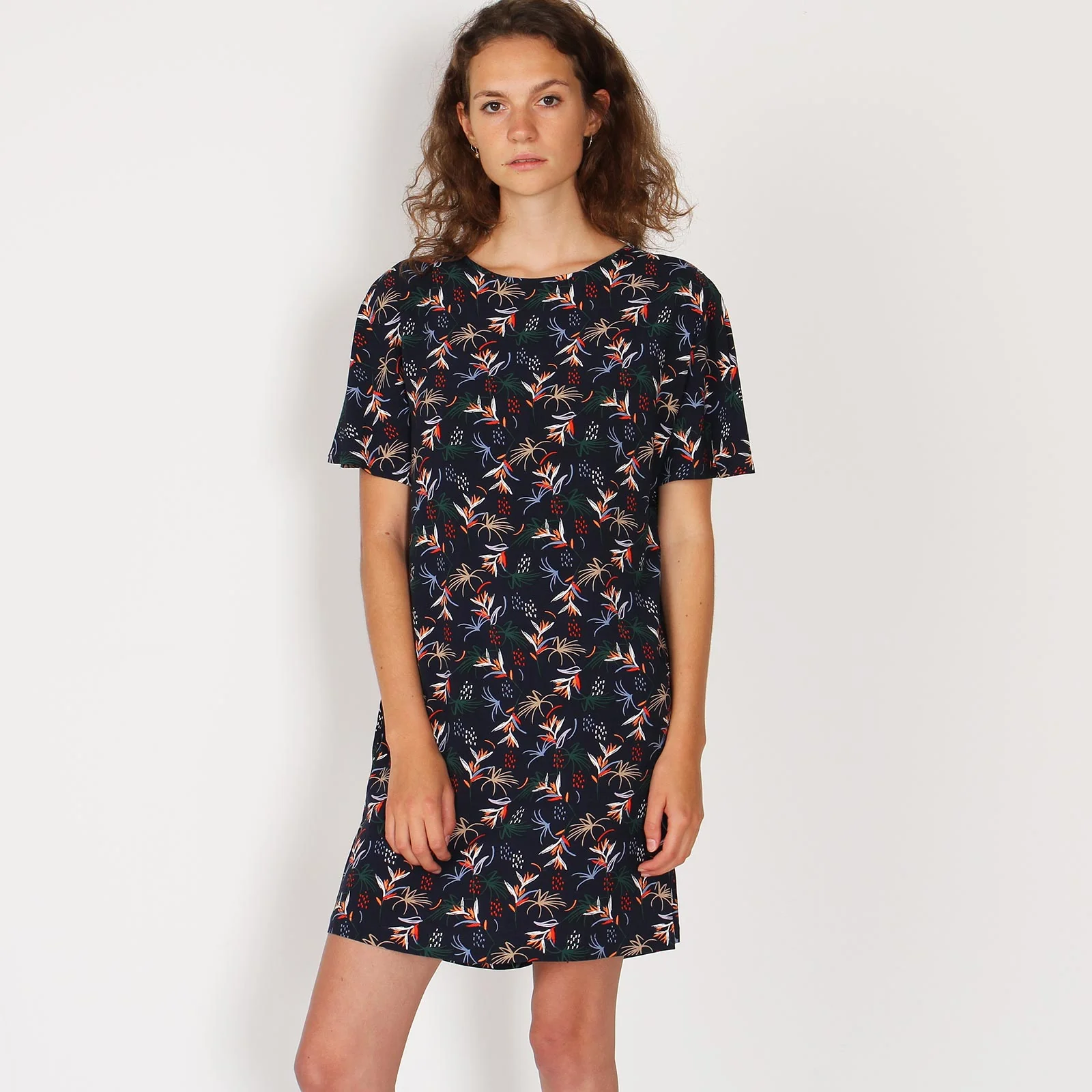 Byron Dress navy/white - Image 2