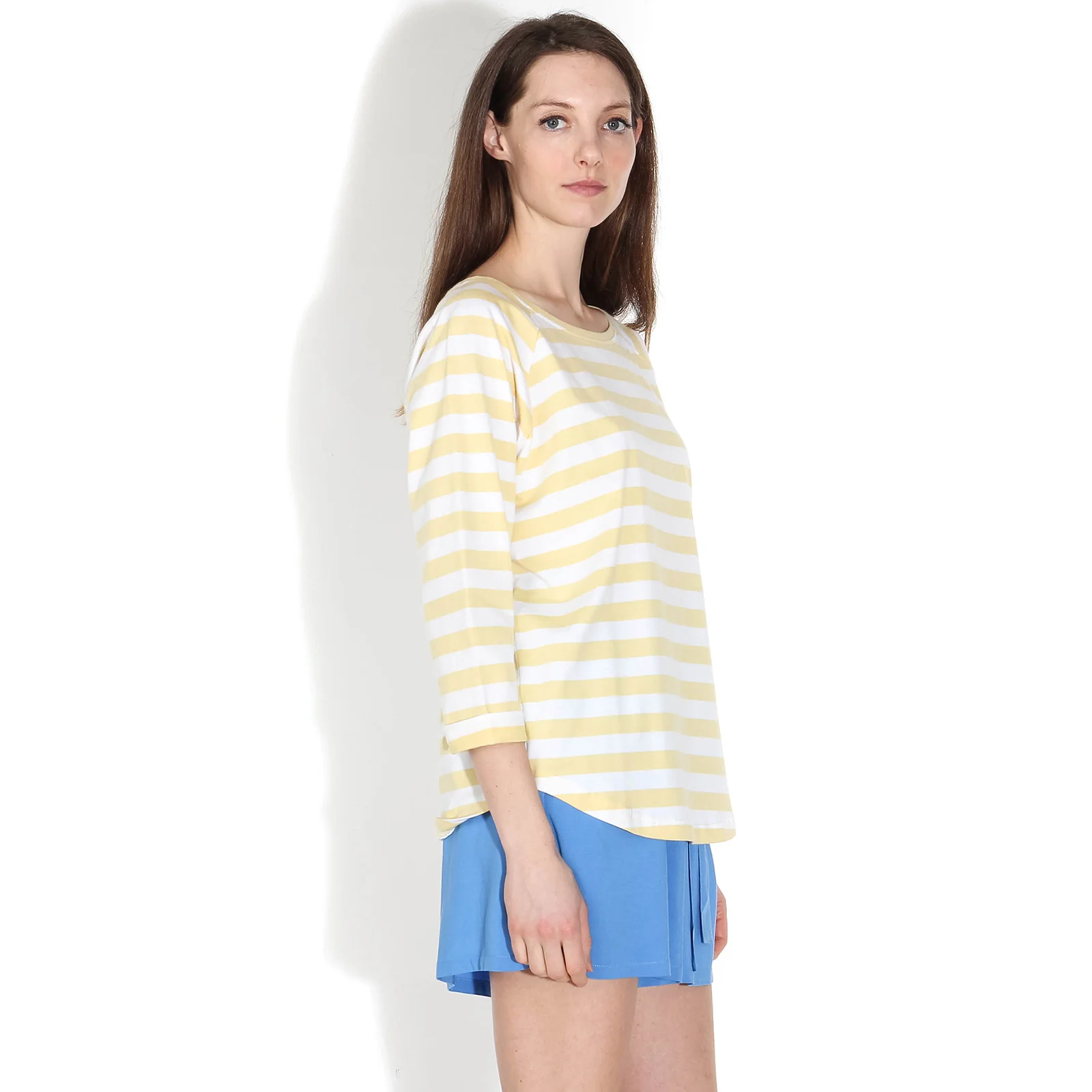 Shane Striped Top tender yellow-white - Image 2