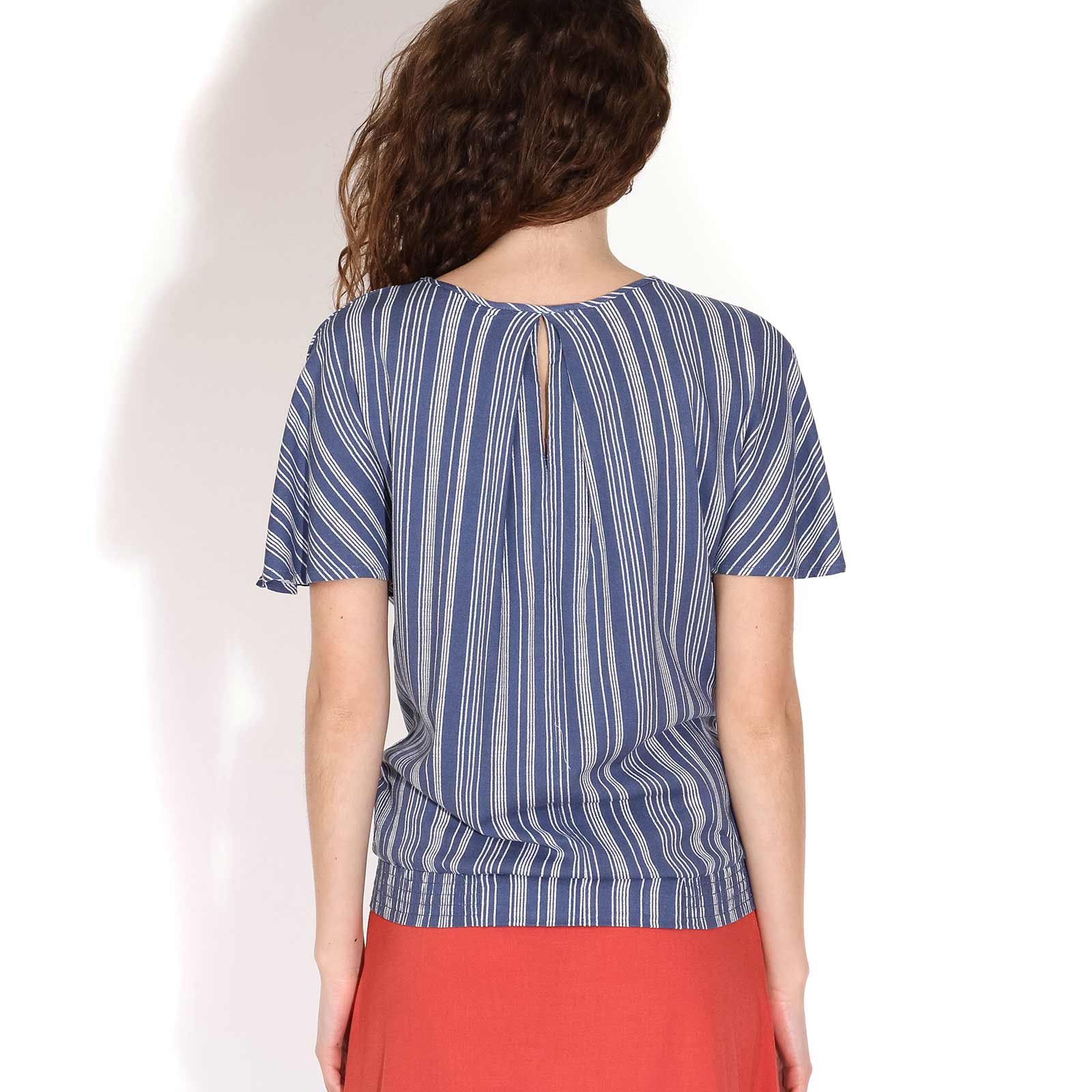 Sussa Printed Top indigo - Image 3