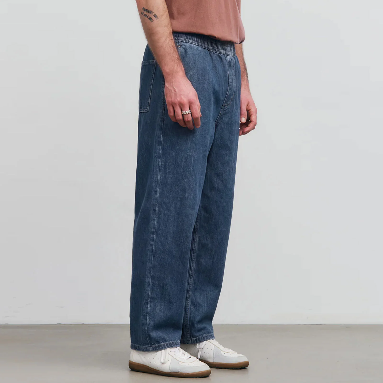 Wide Pant Recycled Cotton washed denim - Image 3