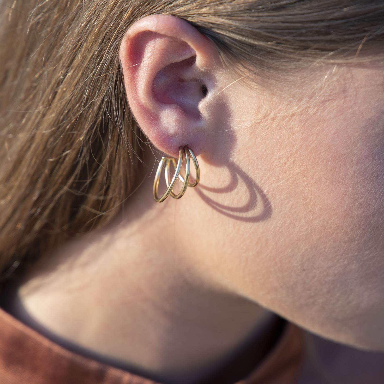 Wire Earrings silver - Image 3